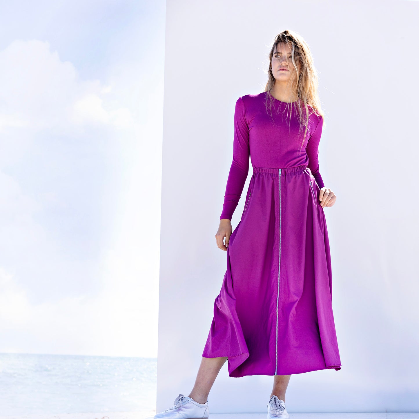 Signature Smooth Tee IN: Magenta