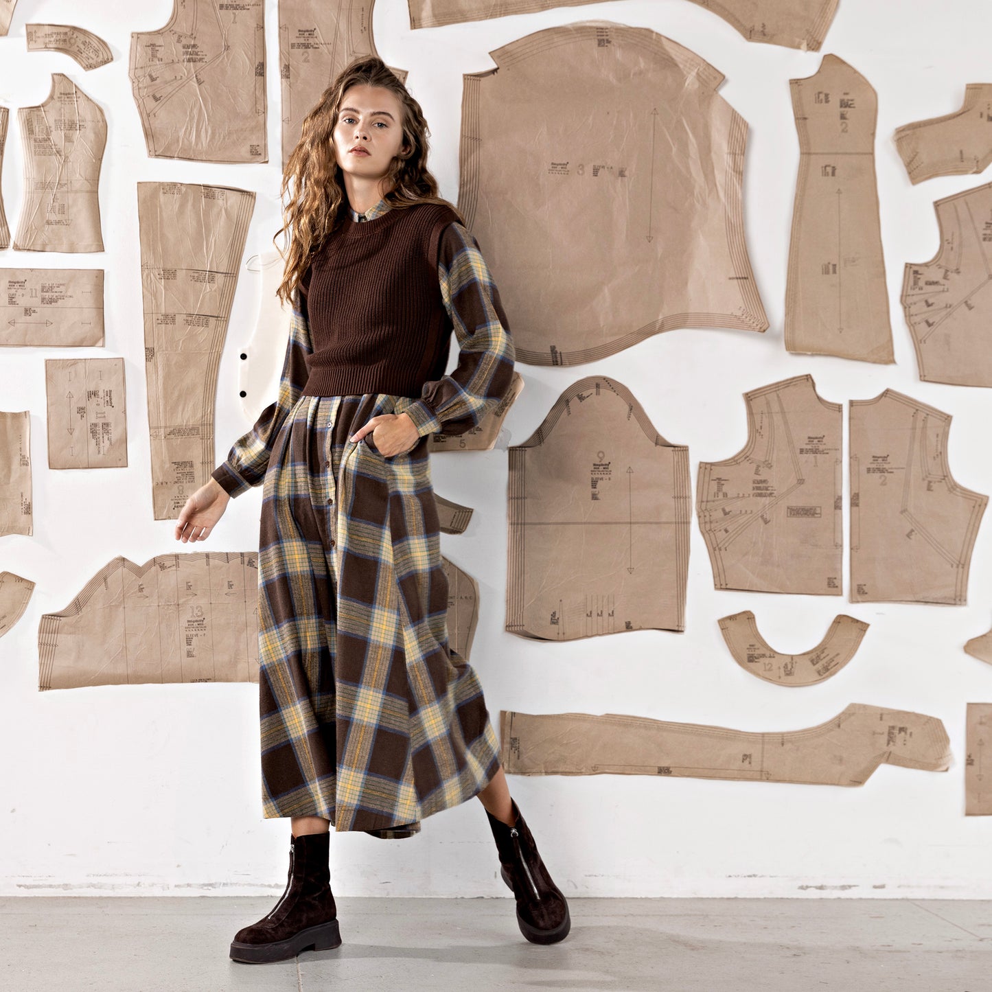 Ribbed Vest IN: Brown