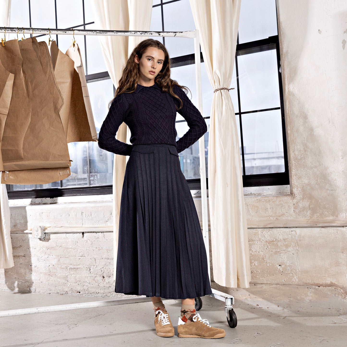 Pleated Skirt IN: Plaid