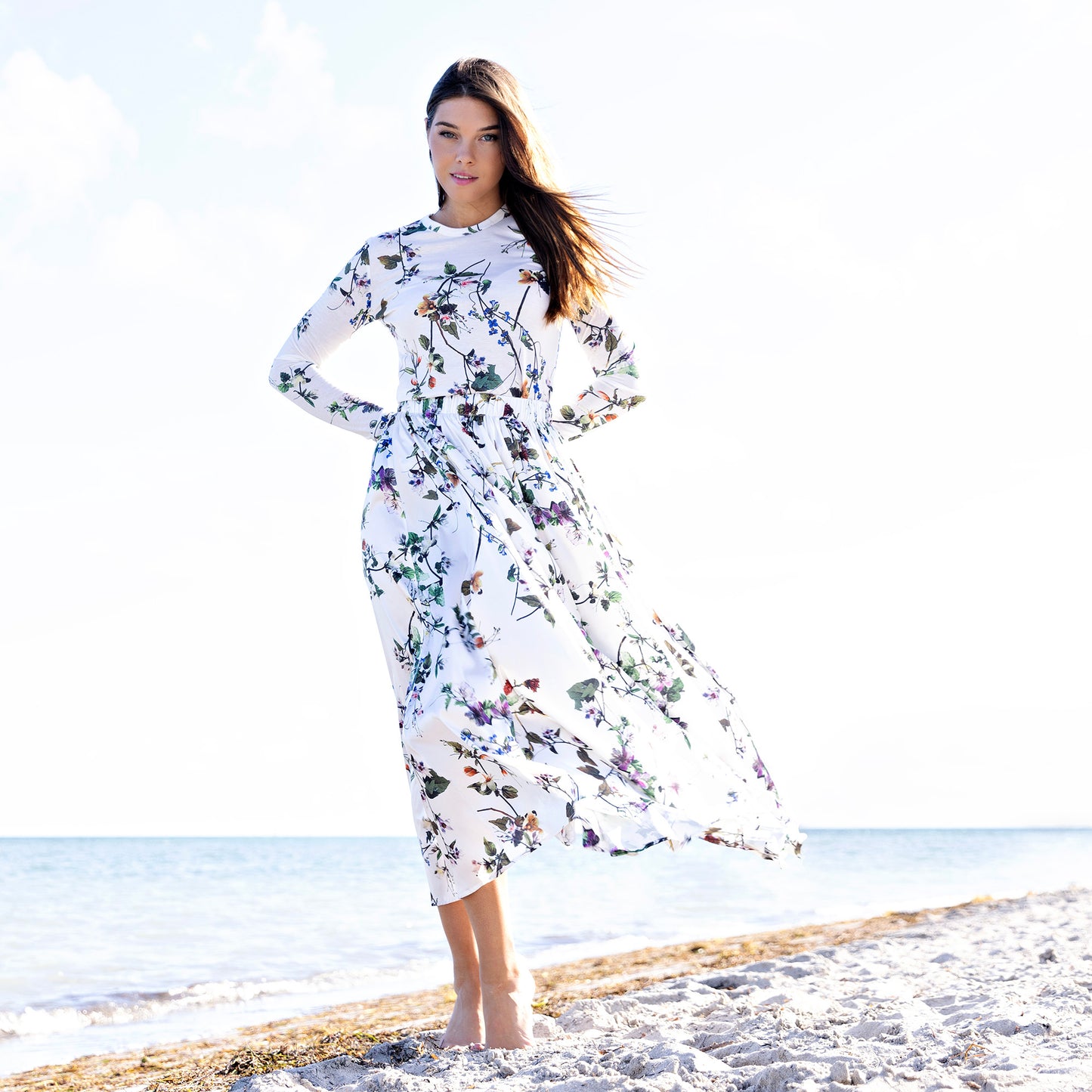 Silk Skirt IN: Spring Print