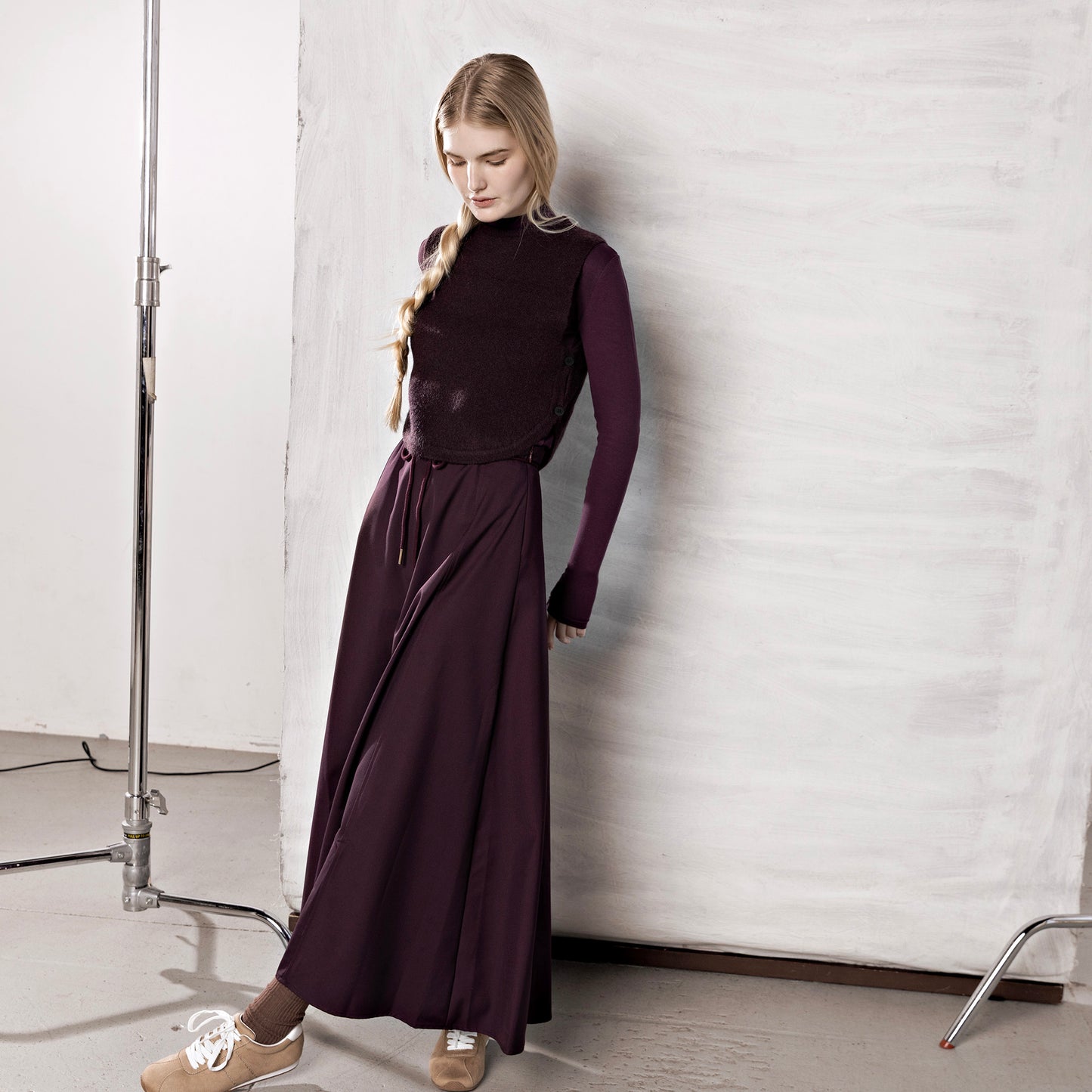 Modal Mockneck IN: Aubergine