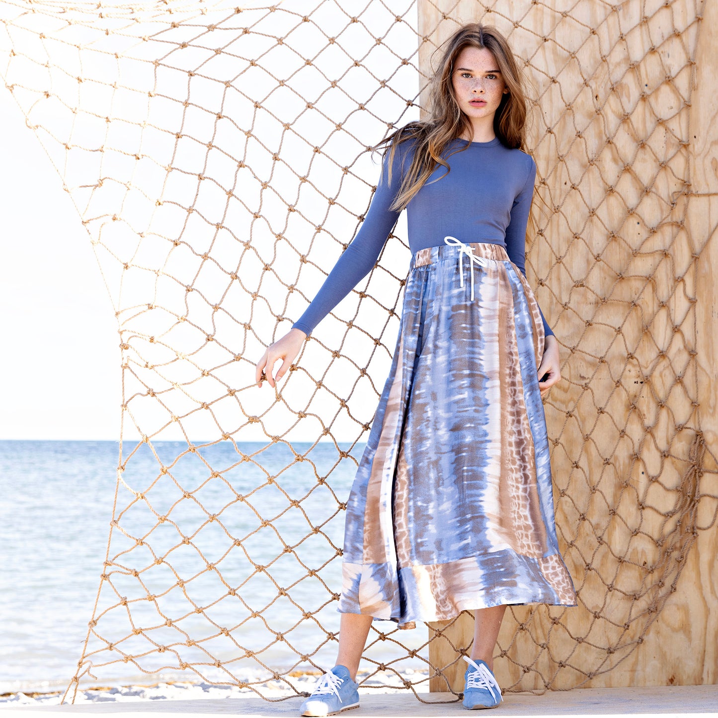 Signature Smooth Tee IN: Slate Blue