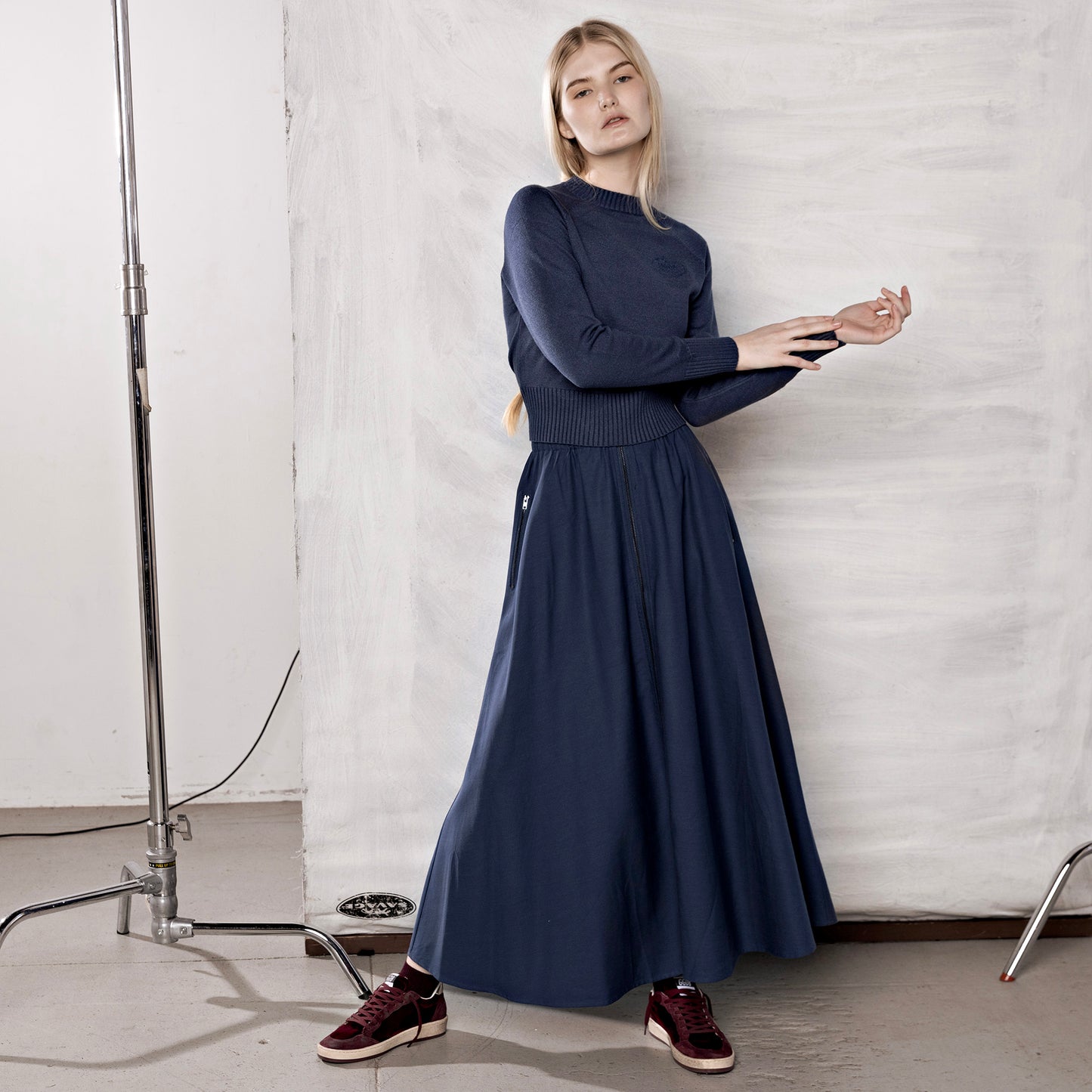 Lincoln Skirt IN: Petrol
