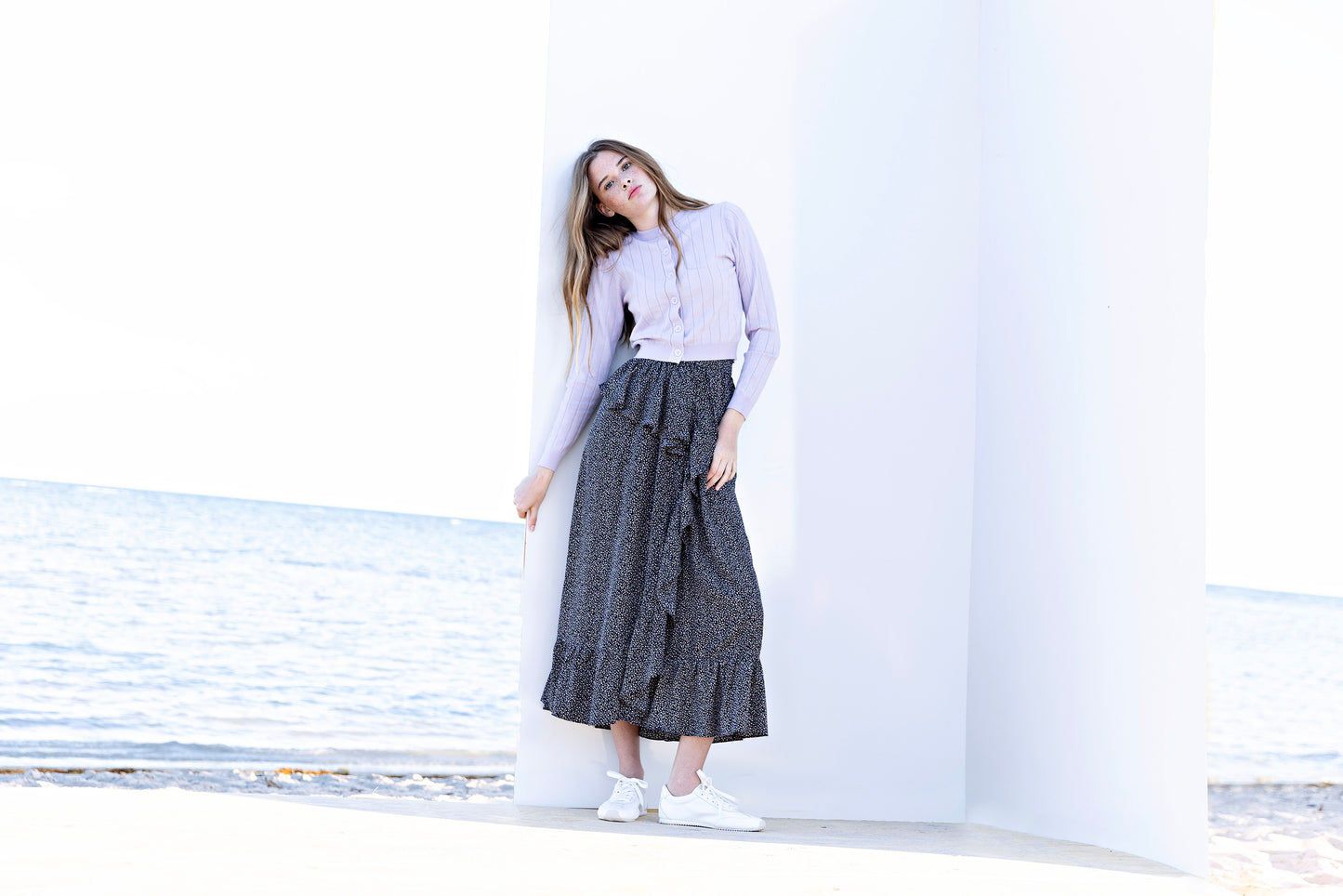 Wide Ribbed Cardigan IN: Lavendar