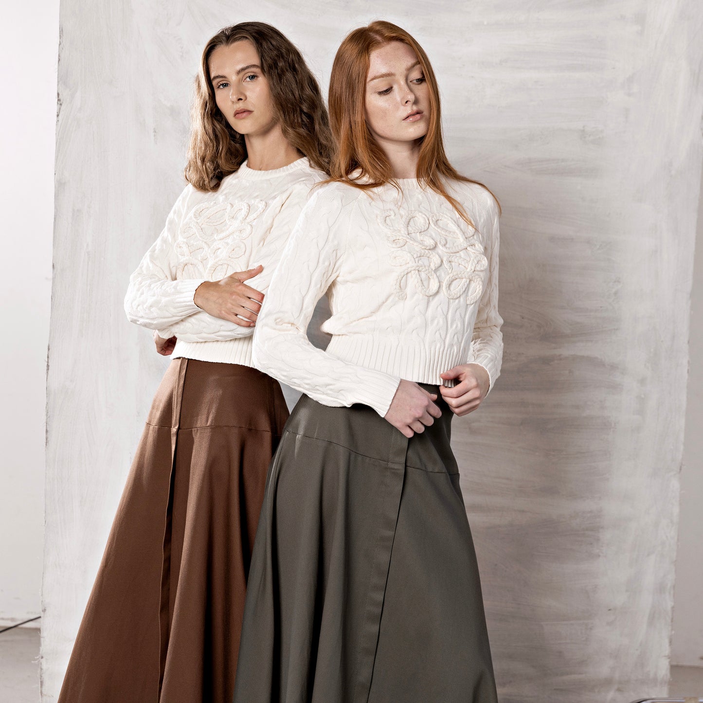Designer Inspired Knit Sweater IN: Ivory