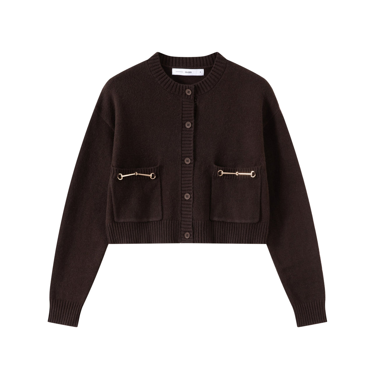Buckle Cardigan IN:Brown