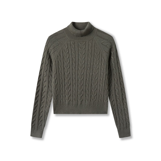 Cable Sweater IN: Sage