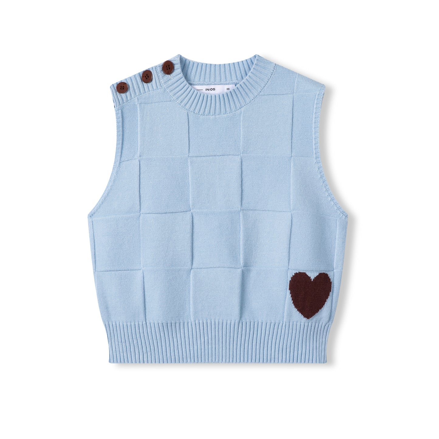 Heart Vest IN: Light Blue