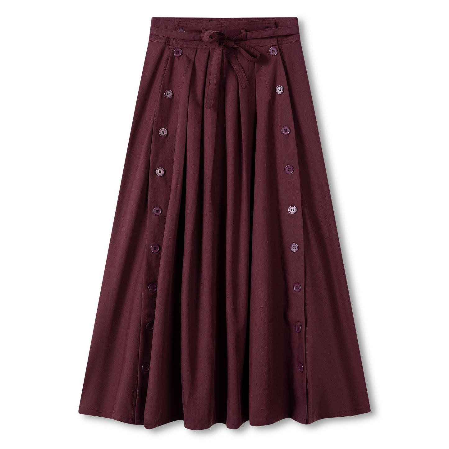 Carnegie Skirt IN: Raisin