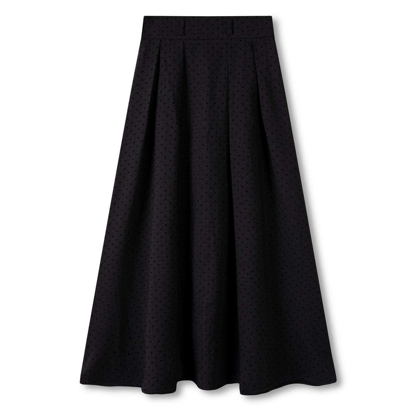 Pleated Skirt IN: Black Dots