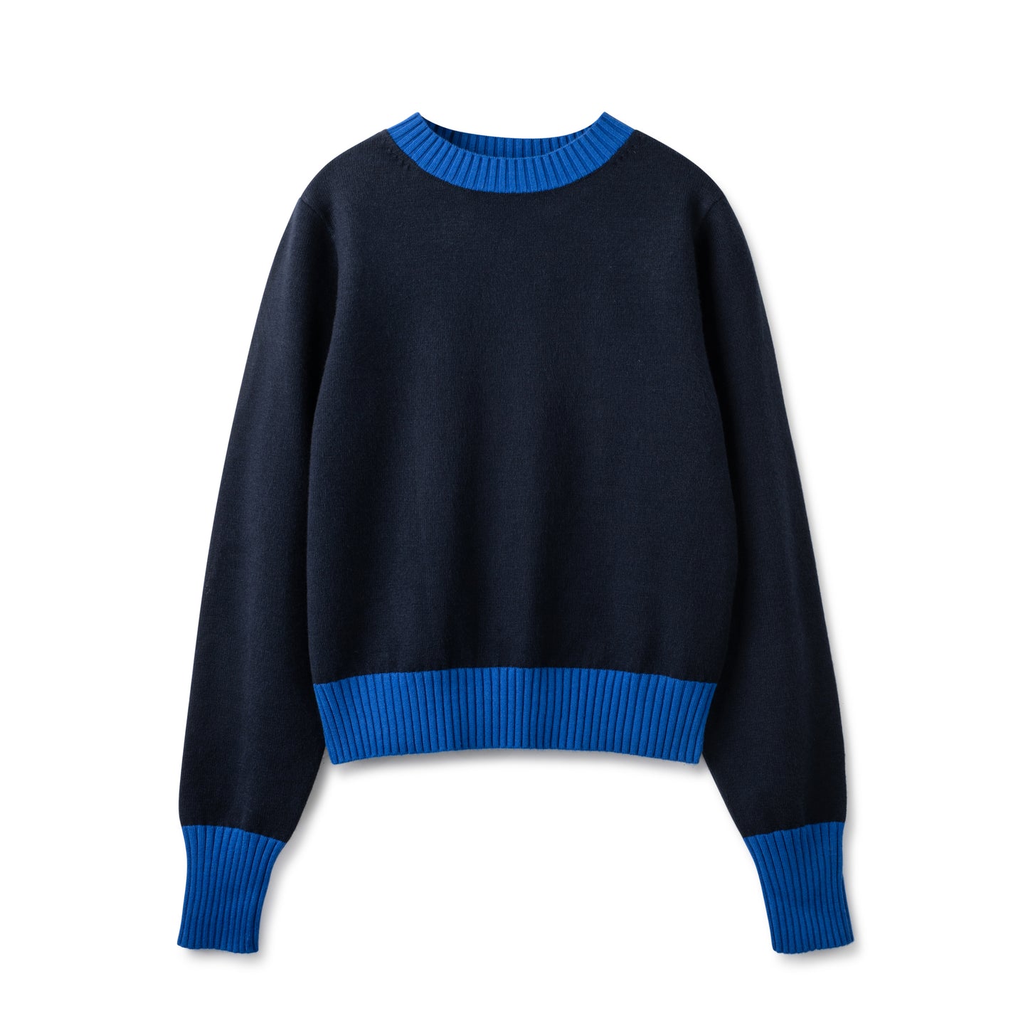 Colorblock Sweater In: Navy