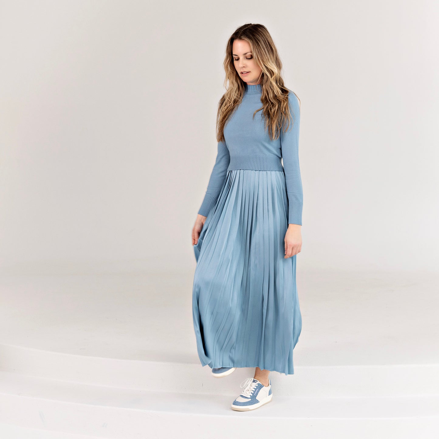 Summer Crop Sweater IN: Blue