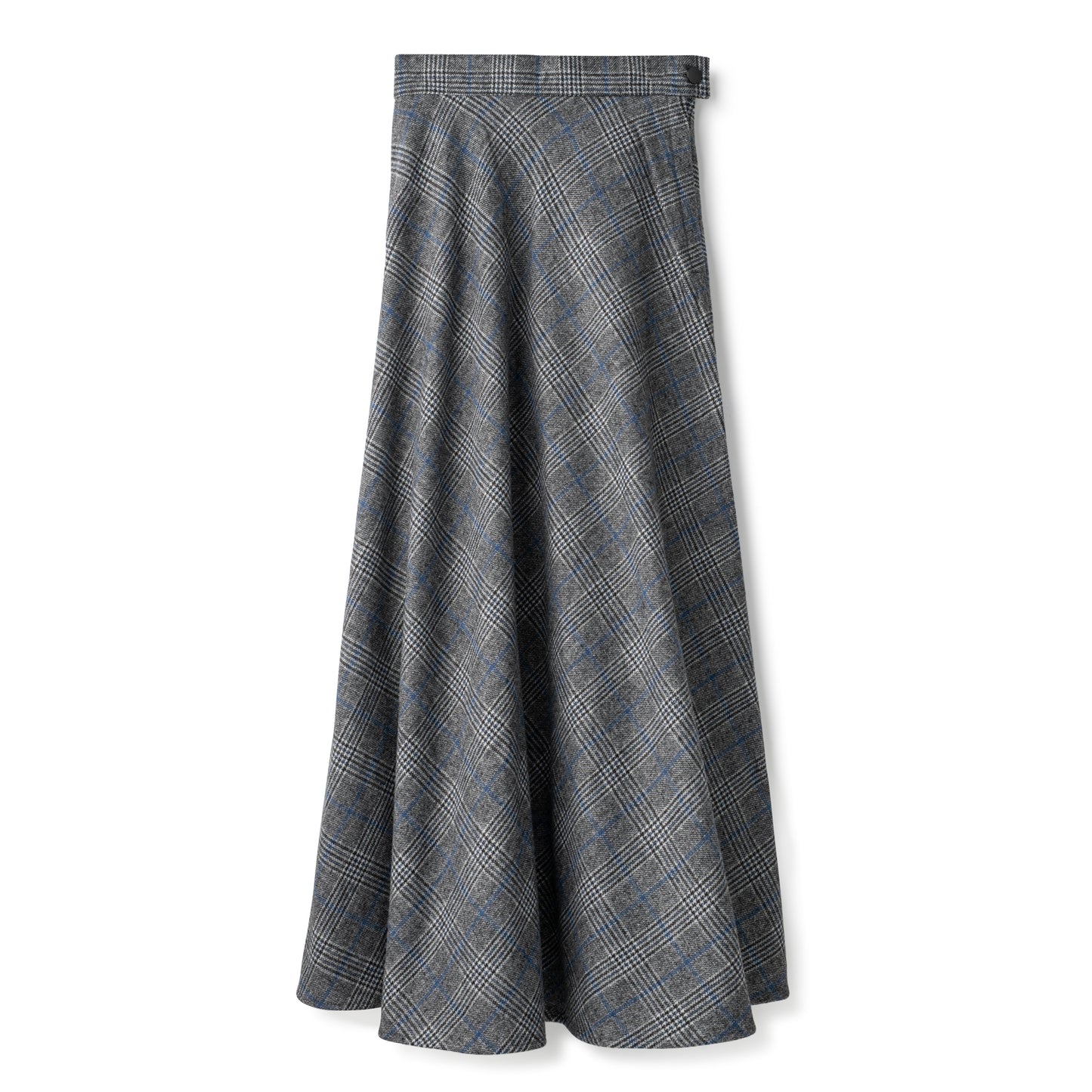 Signature Circle Skirt In: Grey Plaid