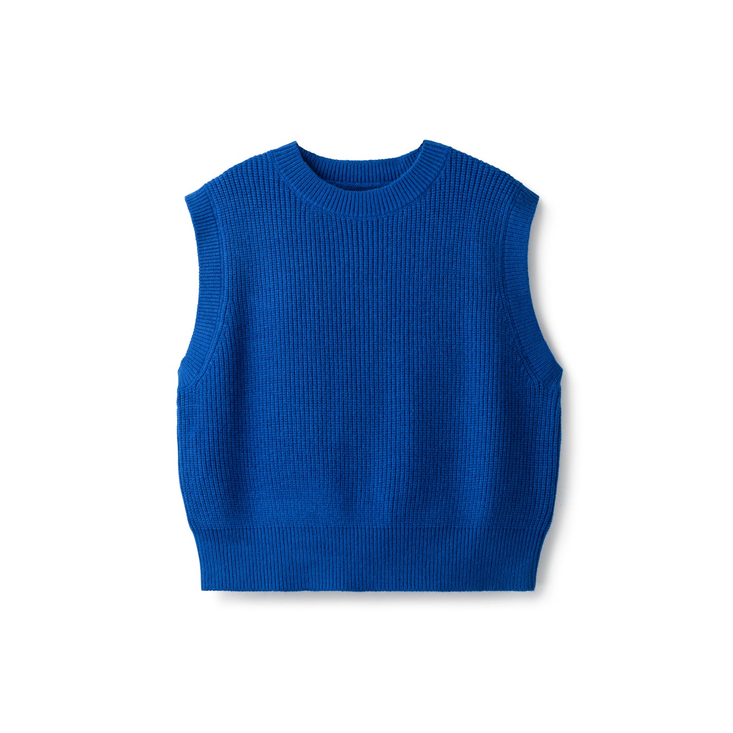 Vest Ribbed Knit In: Royal Blue
