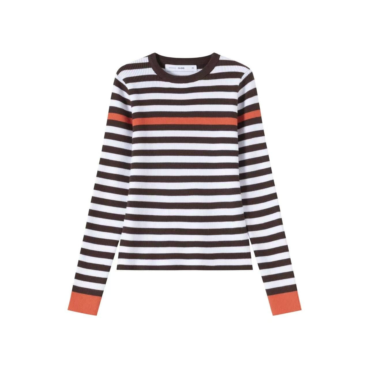 Knit Sweater IN:Brown Stripe