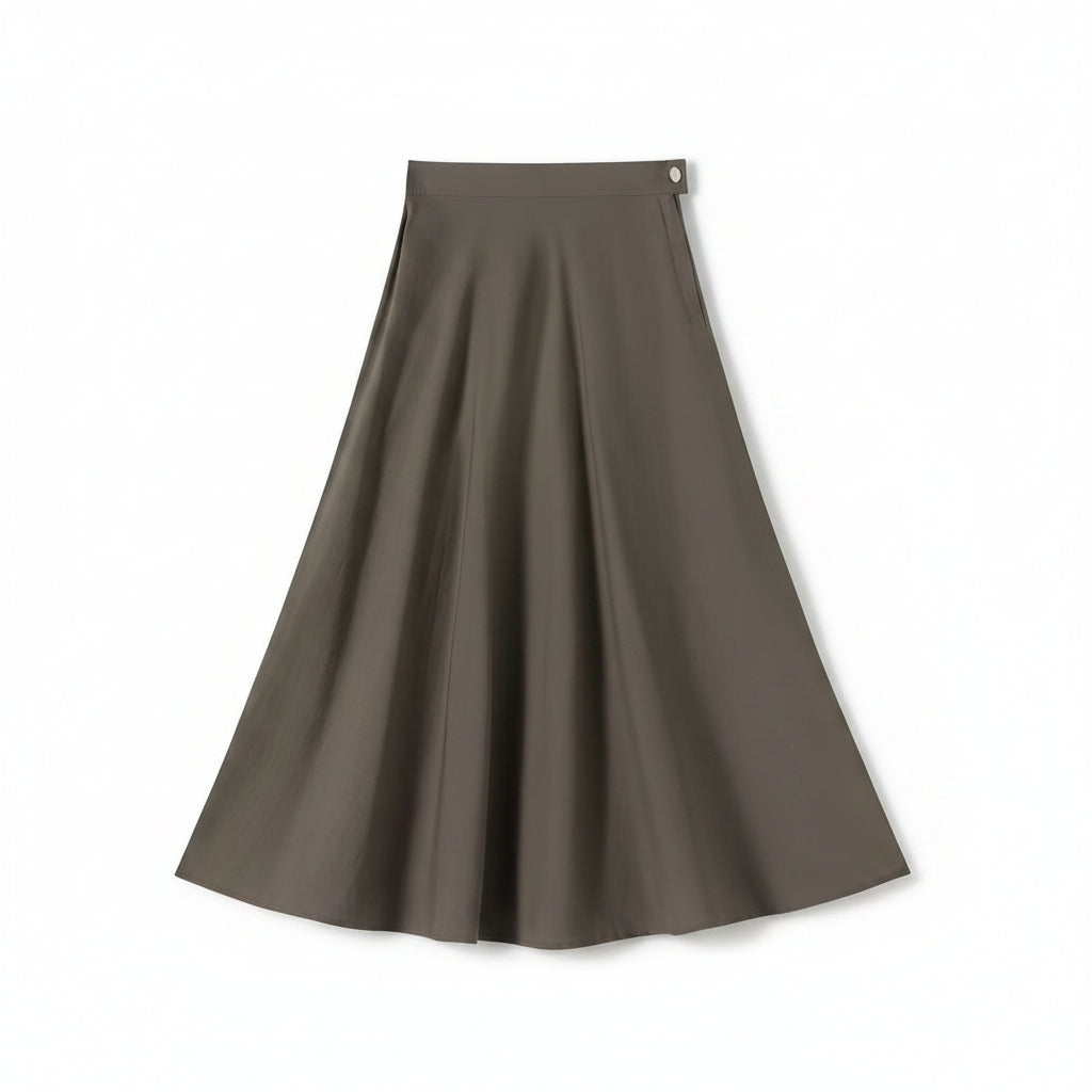 Summer Circle Skirt IN:Taupe