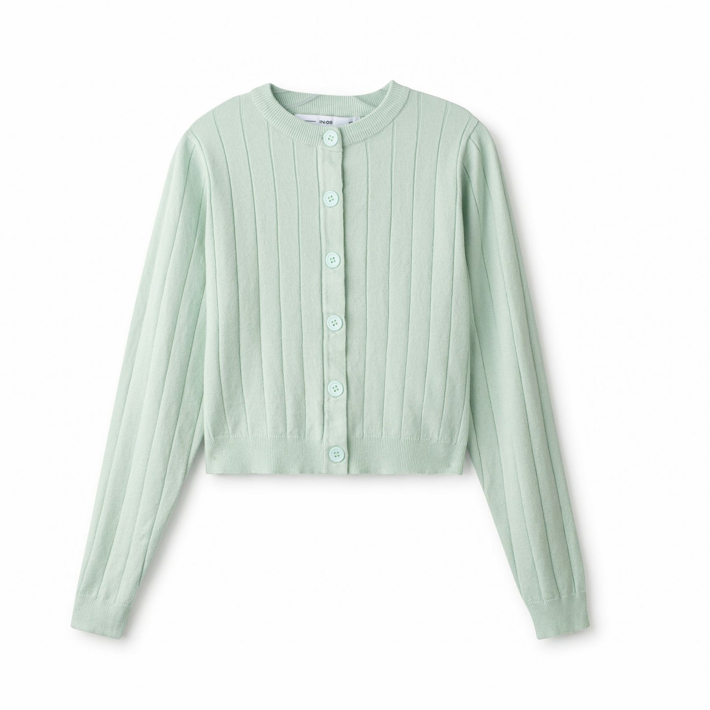 Wide Ribbed Cardigan IN: Mint