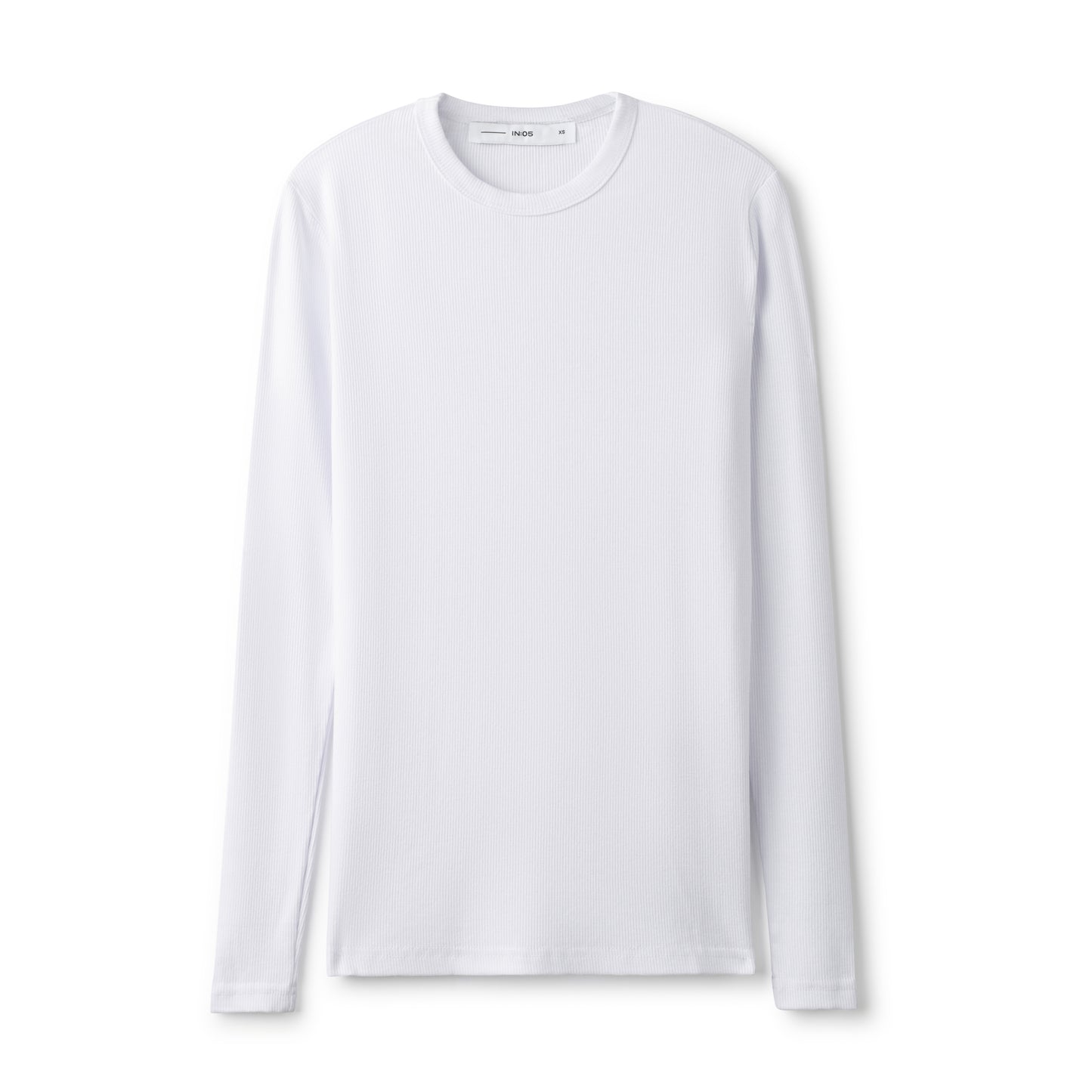 Signature Ribbed Tee IN: Pure White