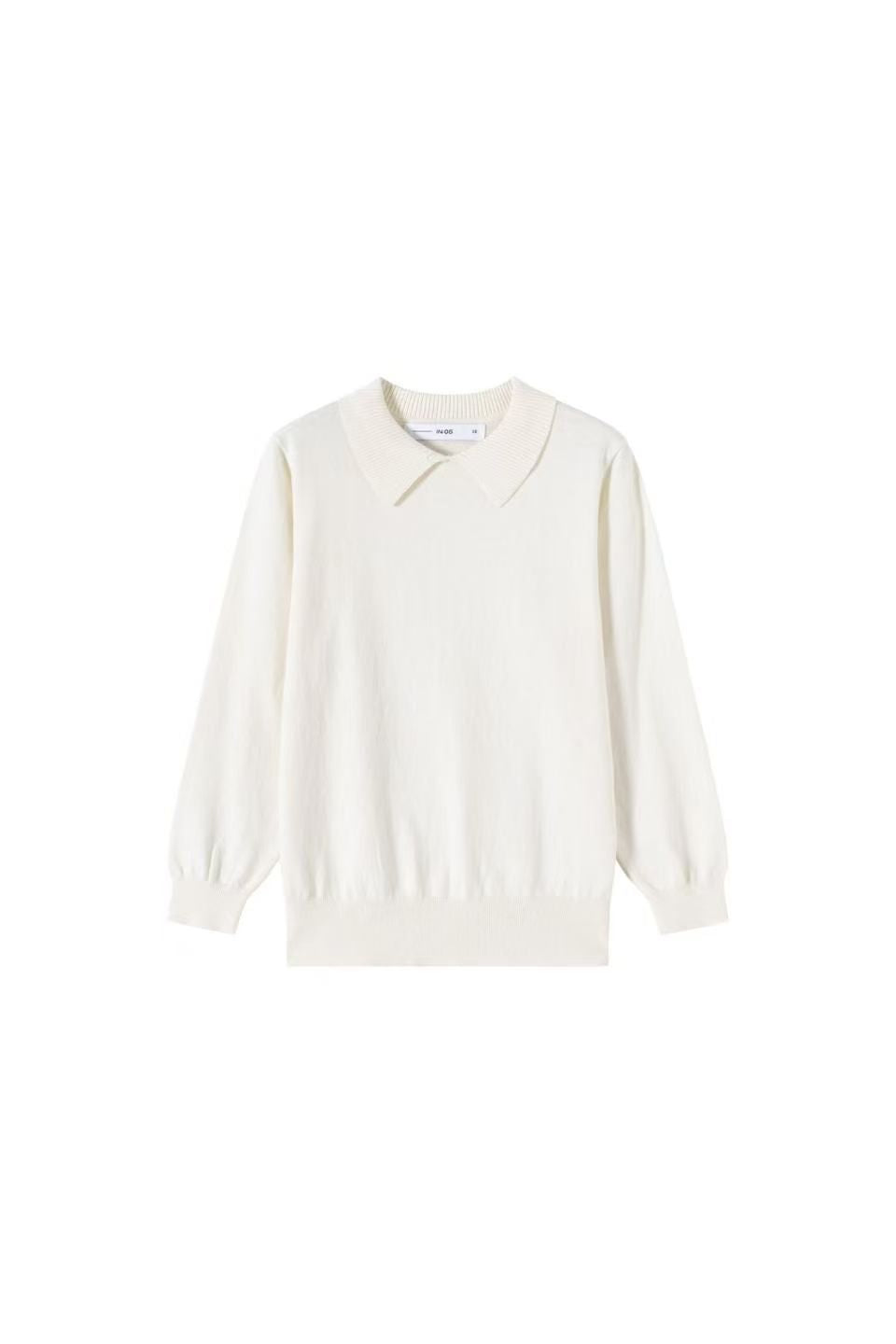 Knit Collared Sweater IN:Cream