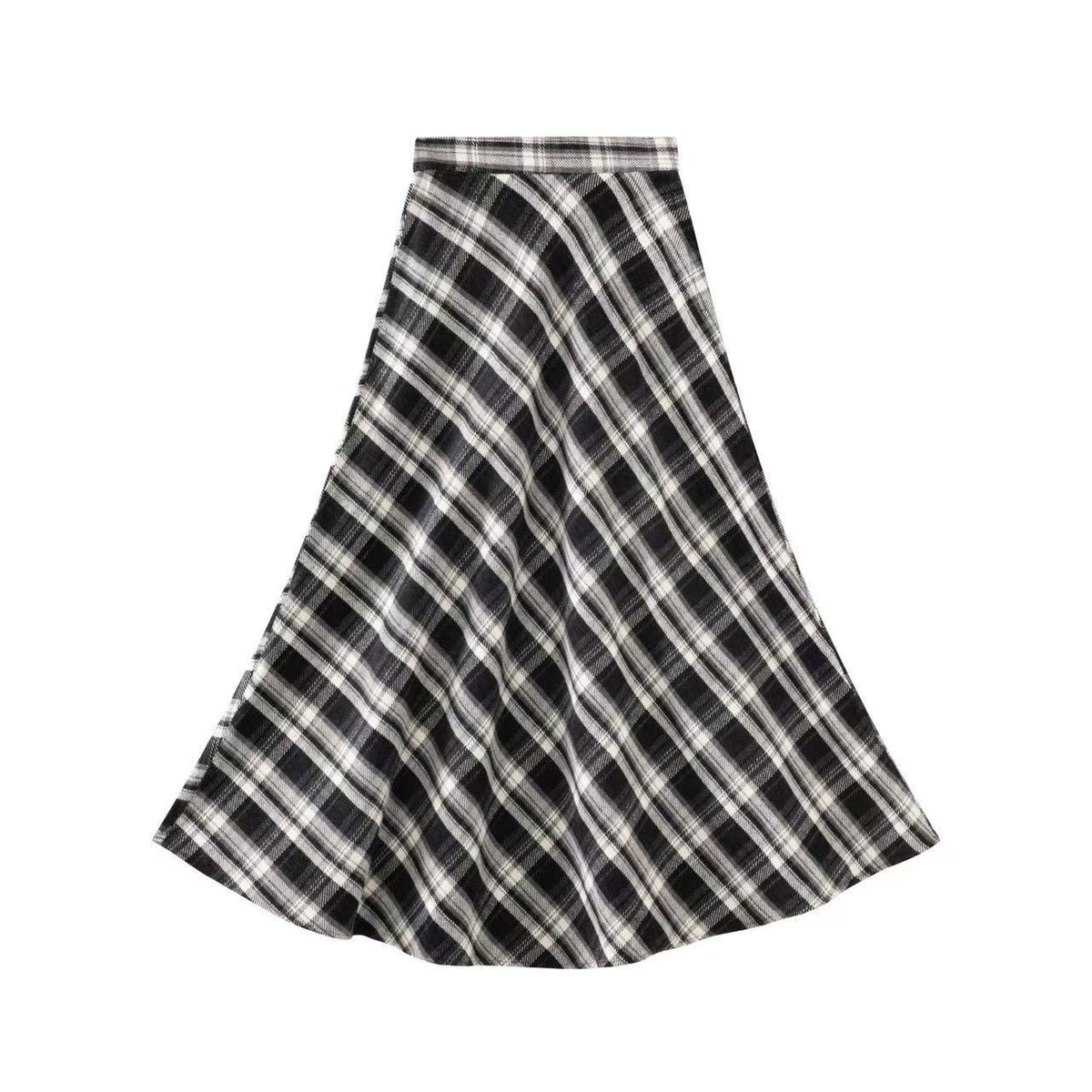Signature Circle Skirt IN:Black Plaid