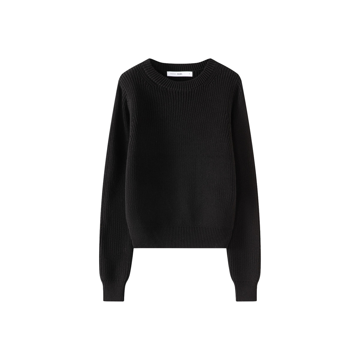 Basic Chunky Ribbed Sweater IN:Black