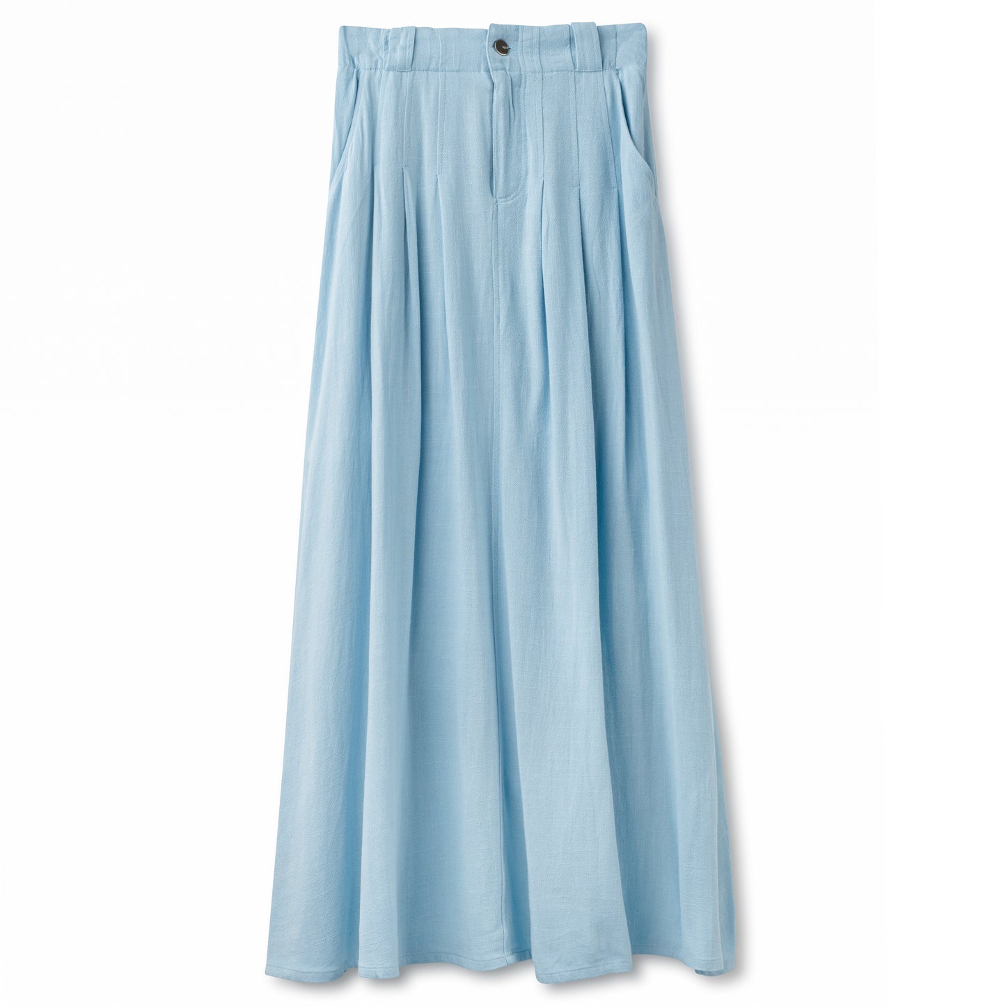 Soft Linen Skirt IN: Light Blue