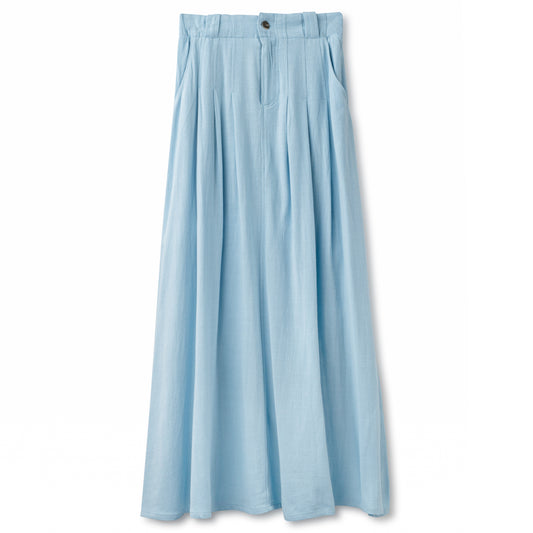 Soft Linen Skirt IN: Light Blue