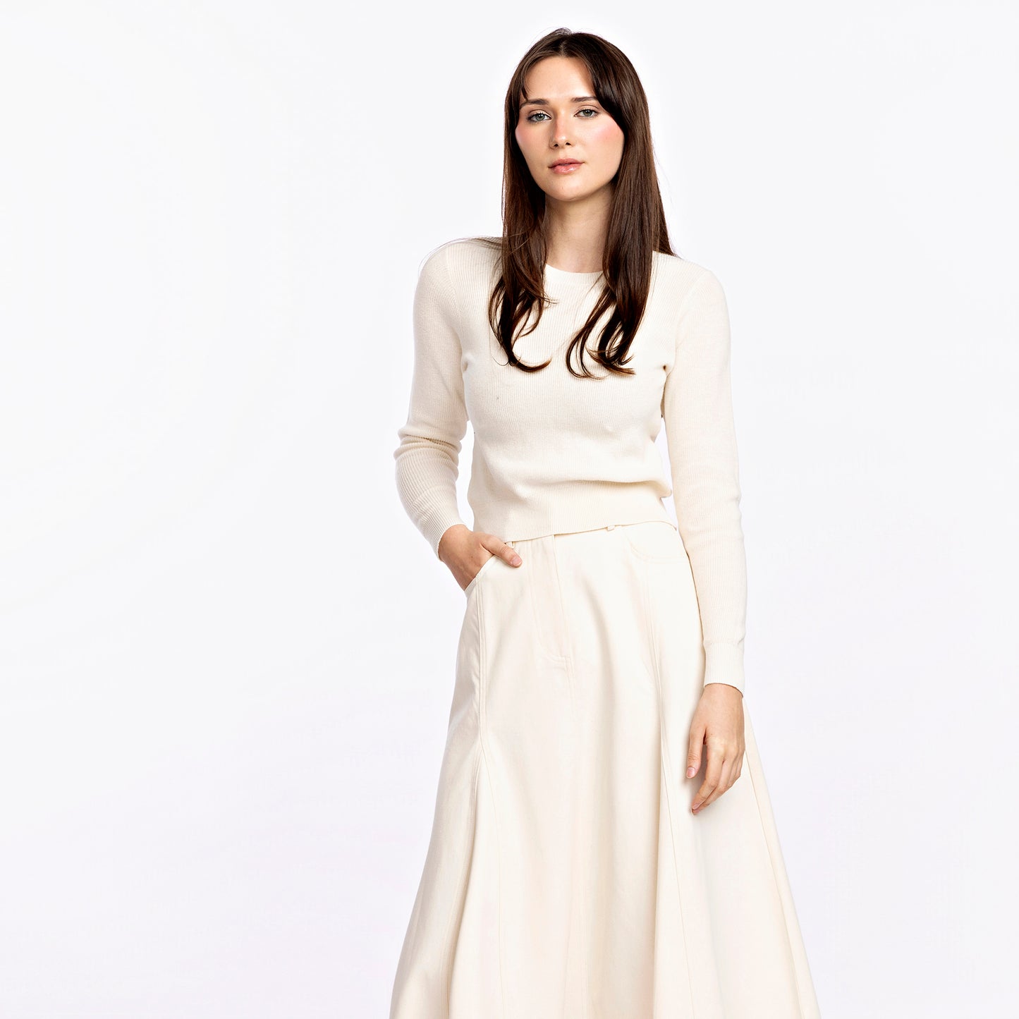 Basic Chunky Sweater IN:Vanilla