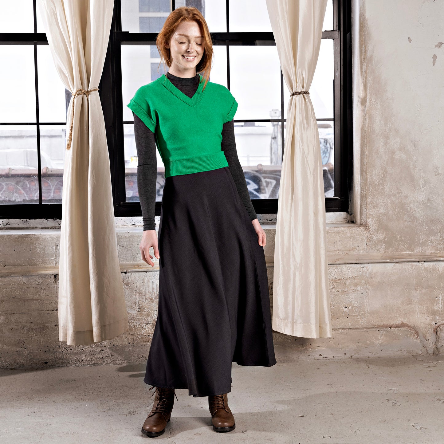 Drop Sleeve Vest IN: Kelly Green