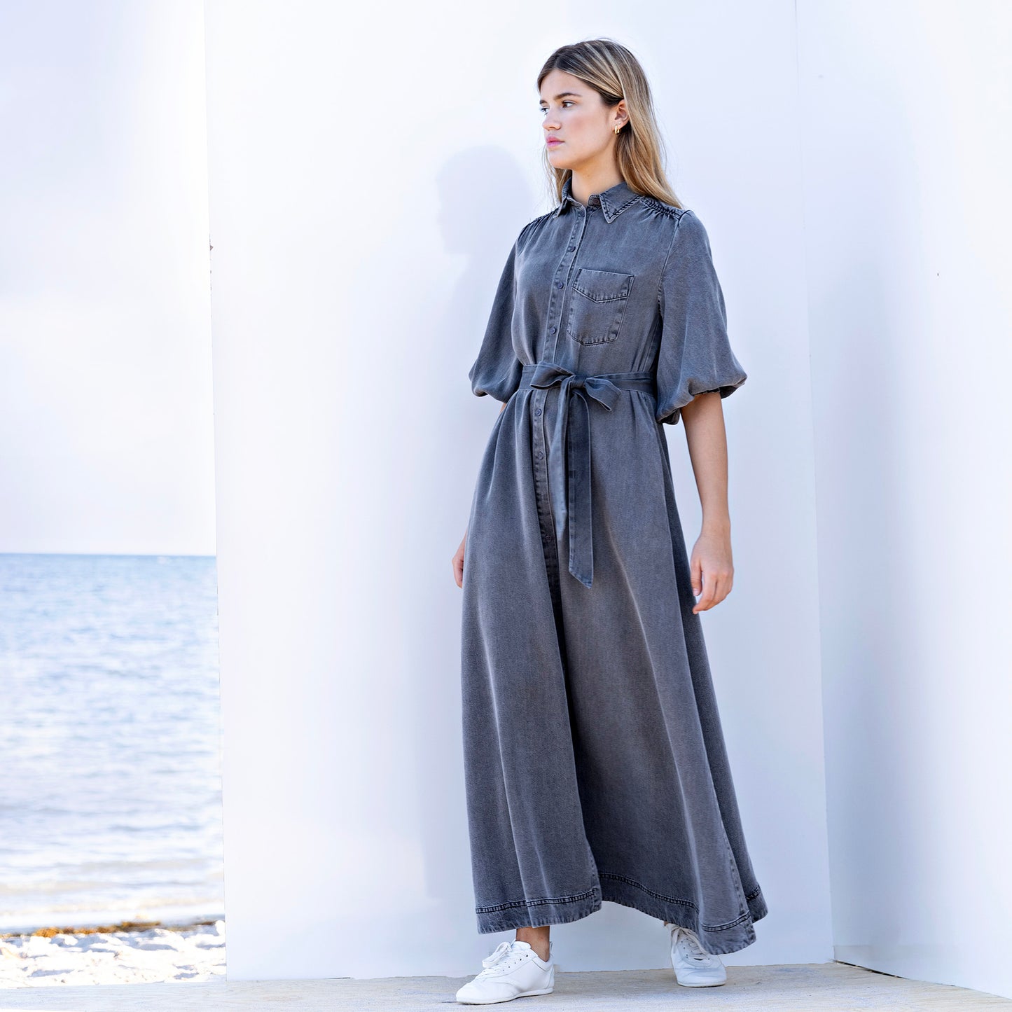Denim Dress IN: Grey