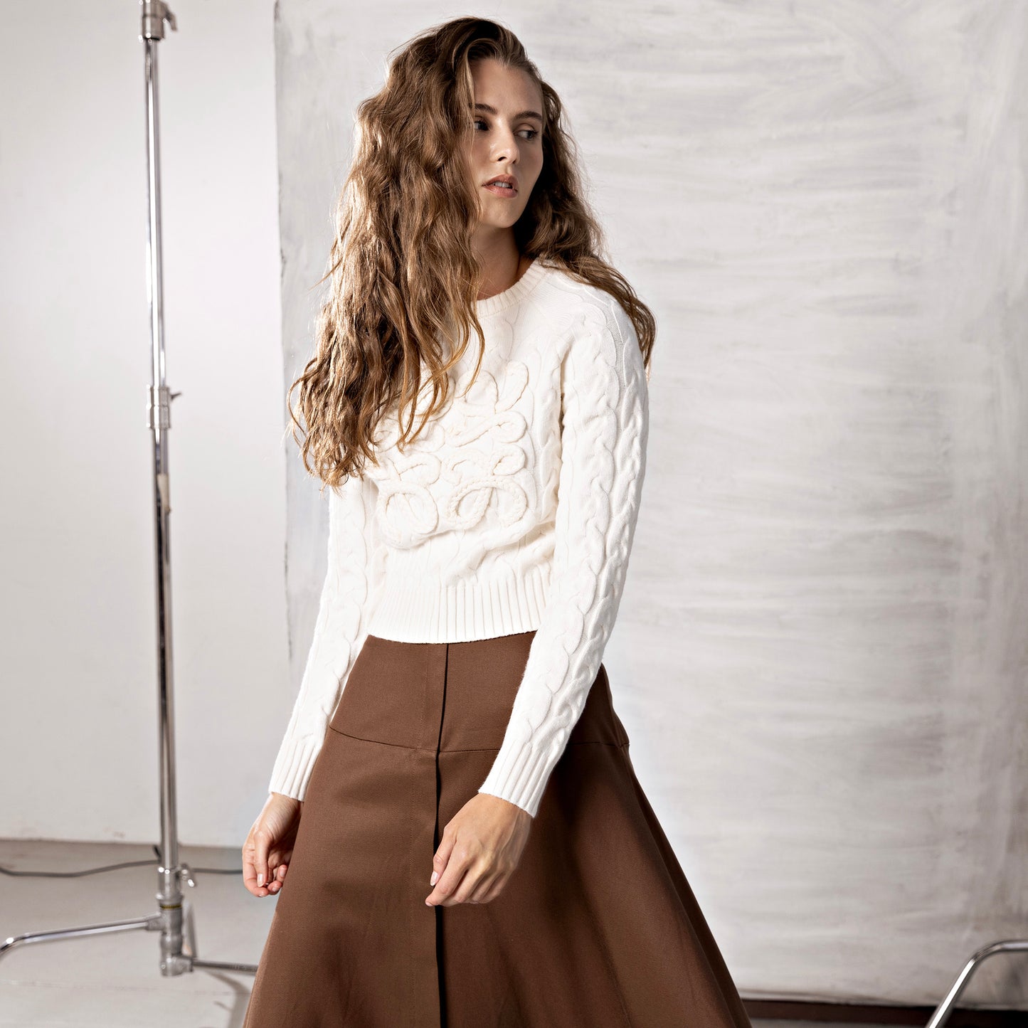 Uptown Skirt IN: Brown