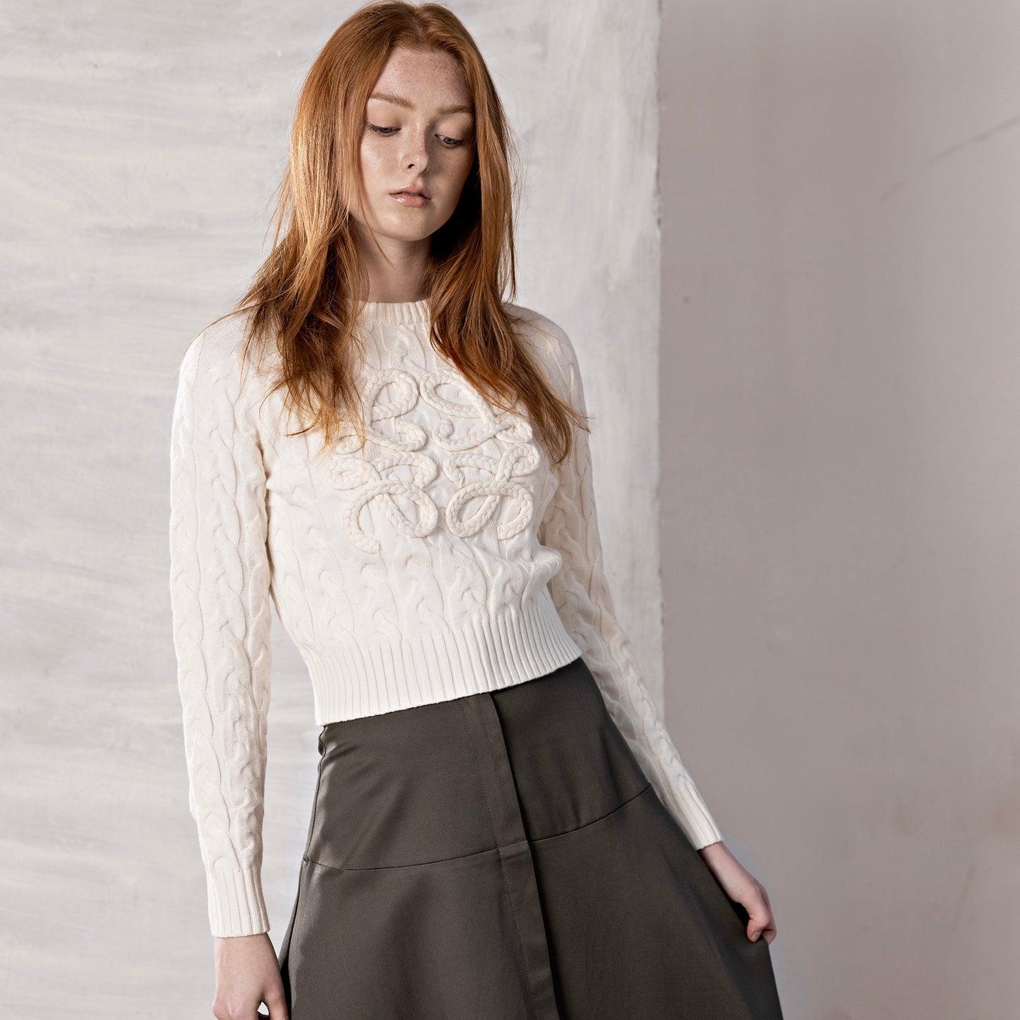 Empire Skirt IN: Sage