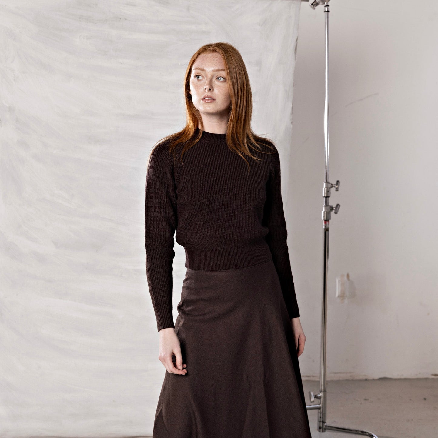 Basic Ribbed Sweater IN: Espresso