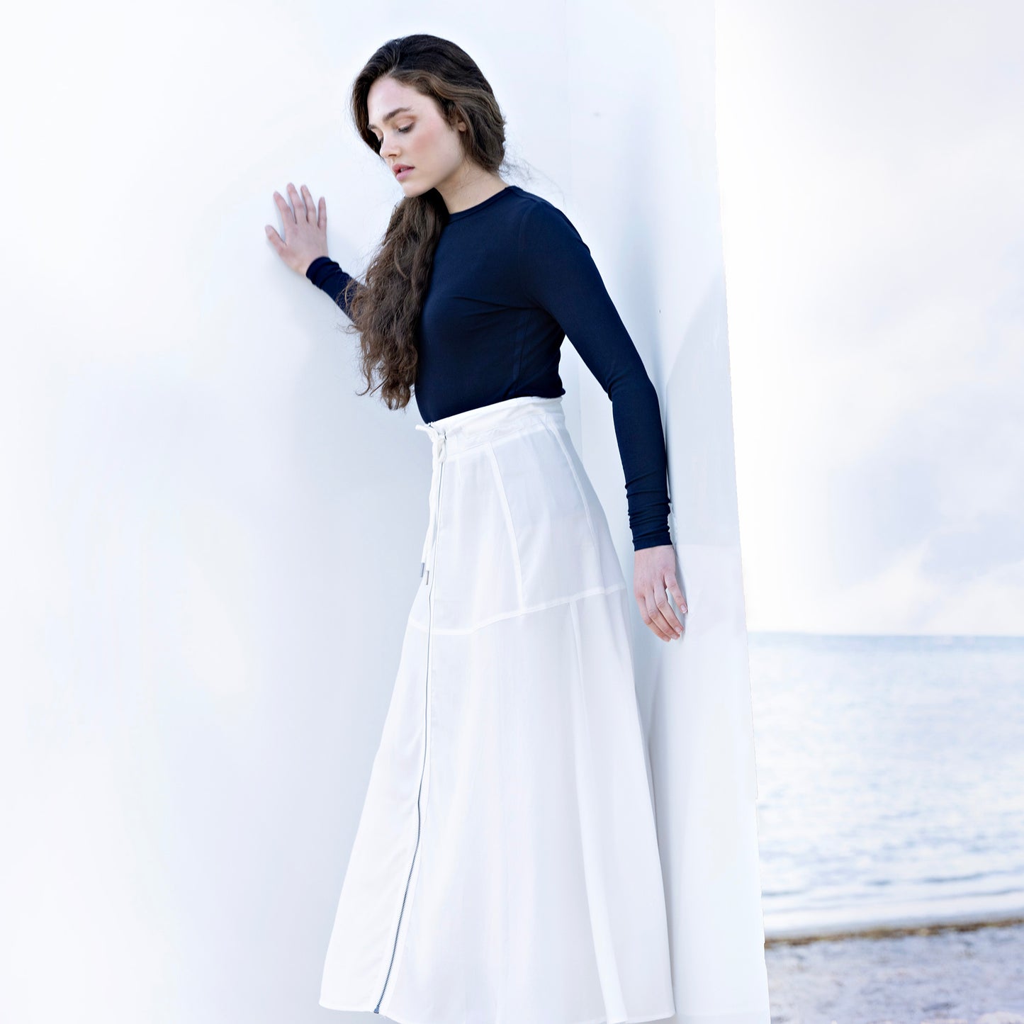 Zipper Skirt IN: White