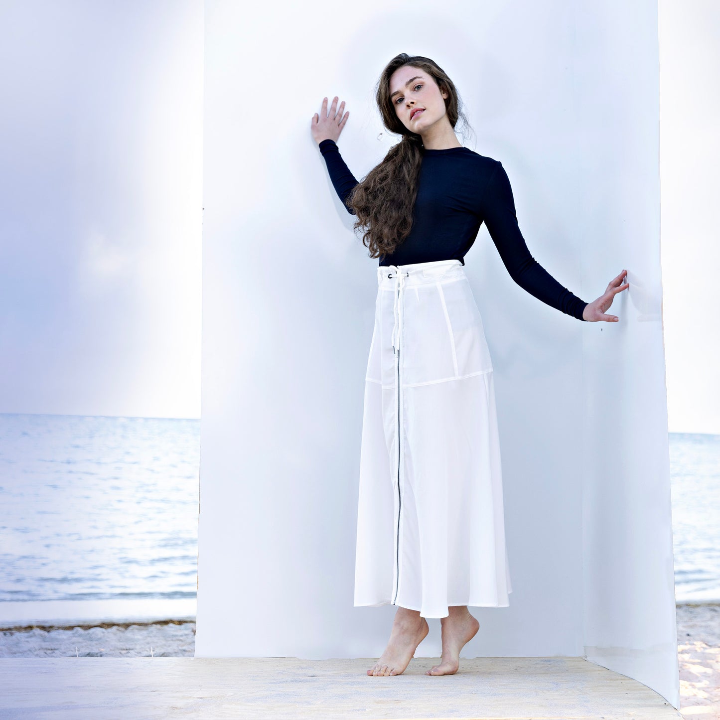 Zipper Skirt IN: White
