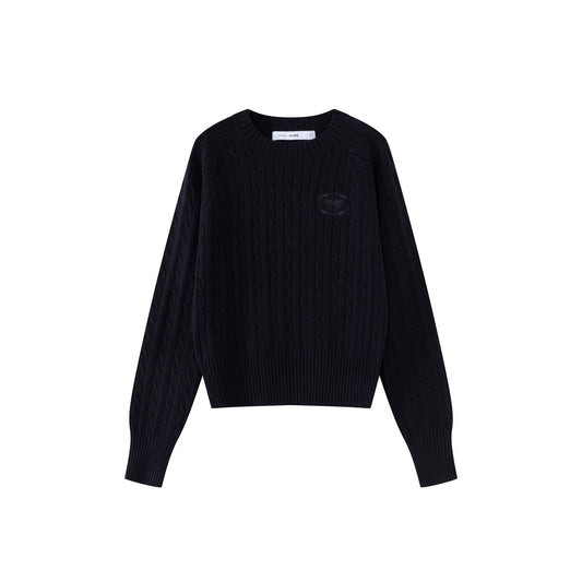 Signature Cable Sweater IN:Navy