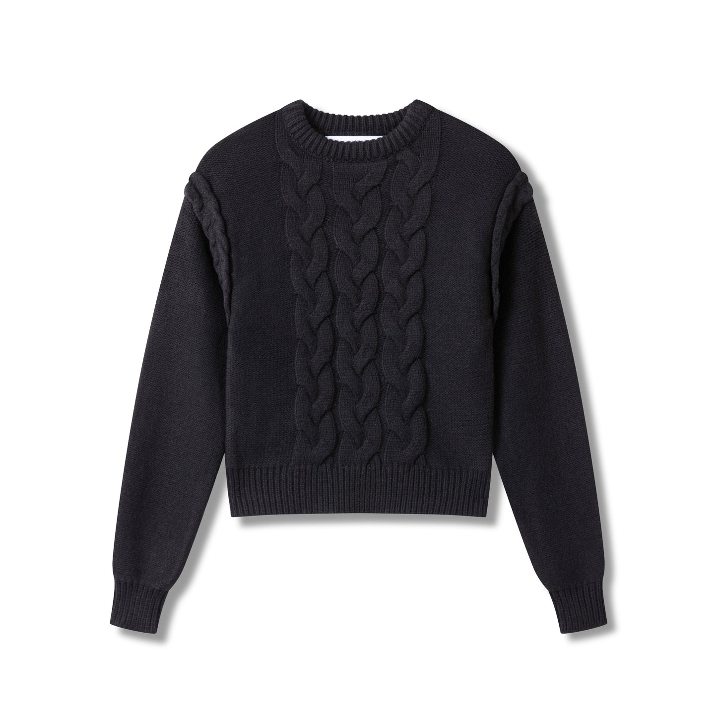 Lux Cable Sweater IN: Black