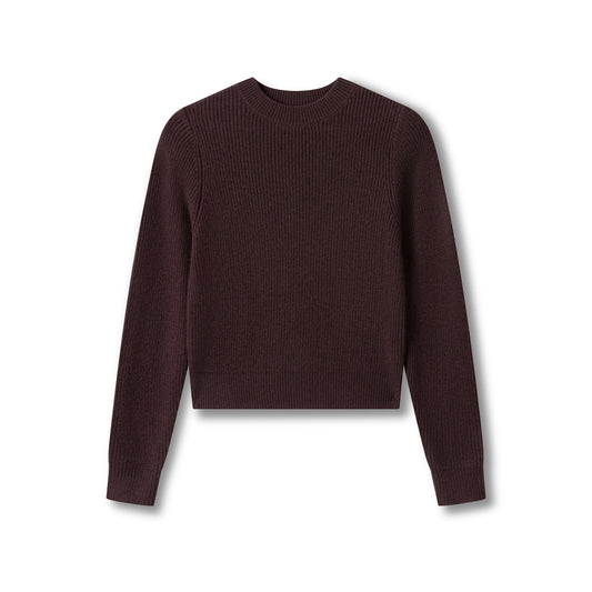 Basic Ribbed Sweater IN: Espresso