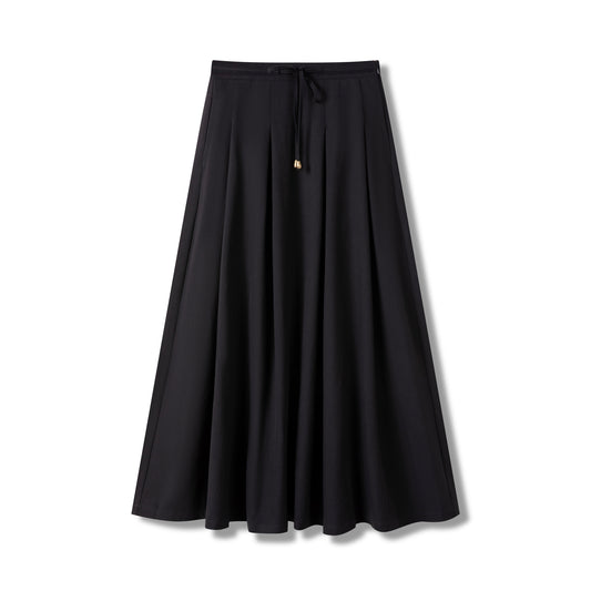 Gramercy Skirt IN: Black Wool