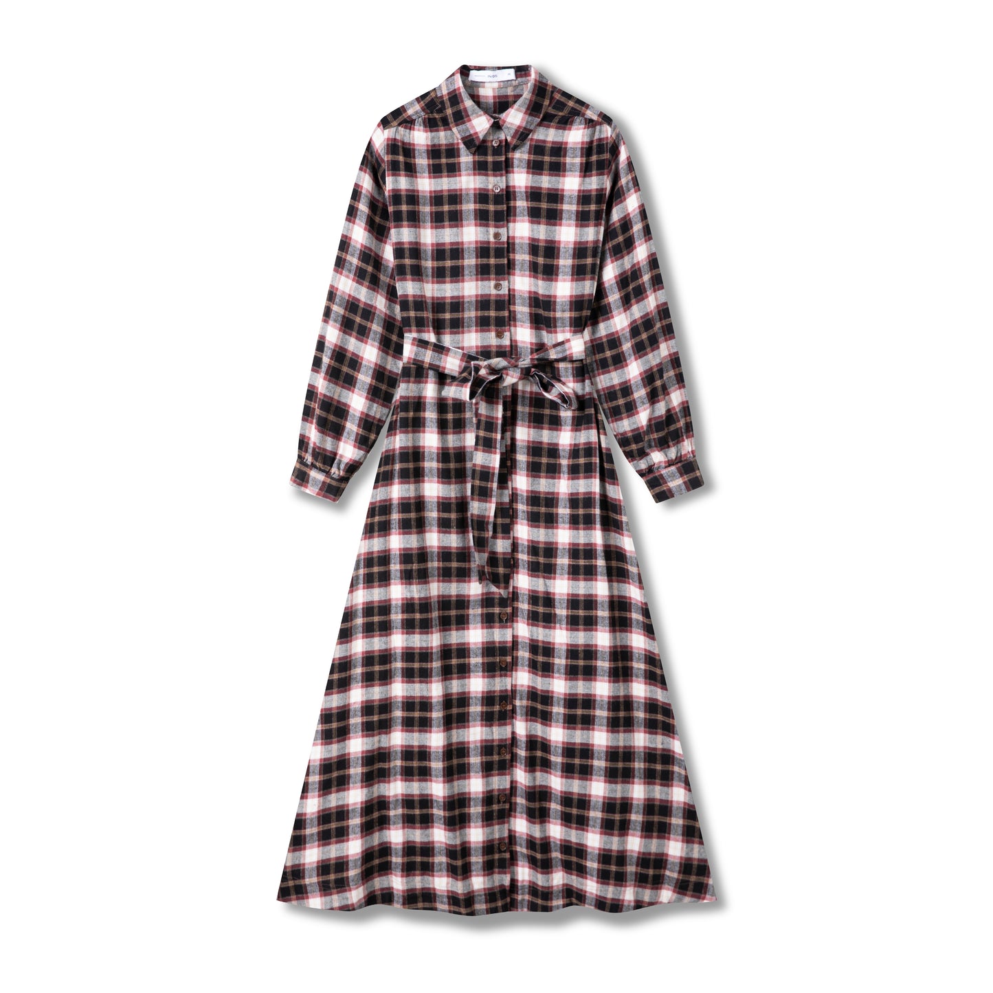 Maxi Dress IN: Black Plaid