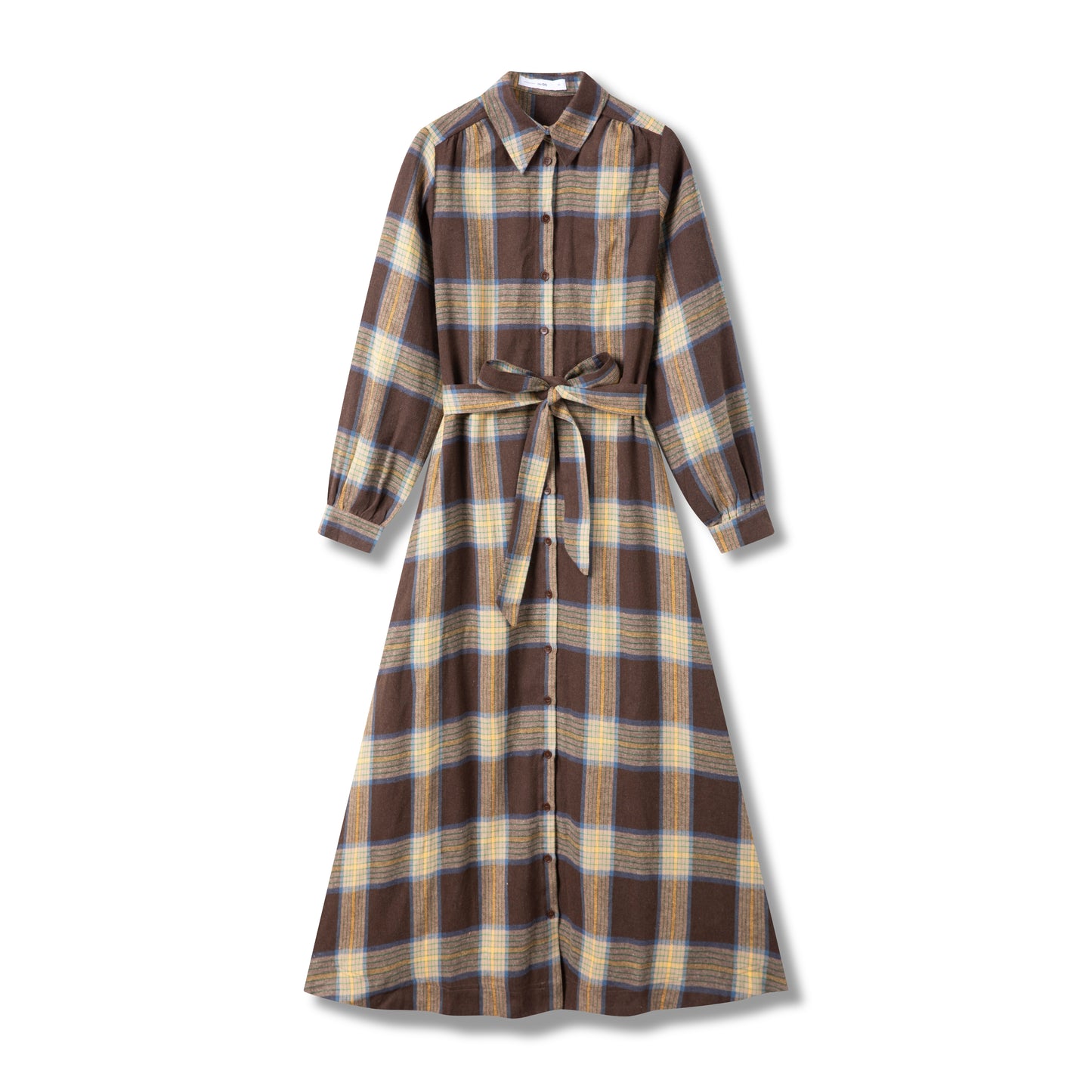 Maxi Dress IN: Brown Plaid