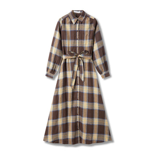 Maxi Dress IN: Brown Plaid