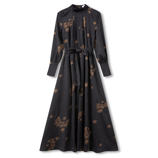 Mockneck Dress IN: Black