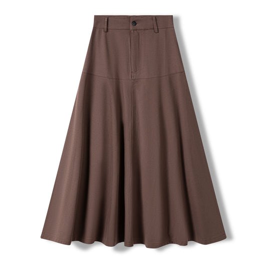 Uptown Skirt IN: Brown