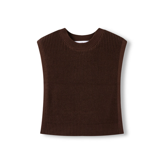 Ribbed Vest IN: Brown