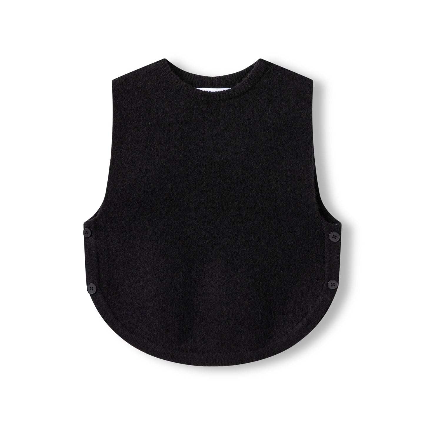 Button Vest IN: Black