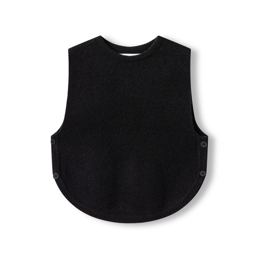 Button Vest IN: Black