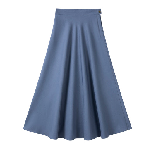 Signature Circle Skirt IN: Grey Blue