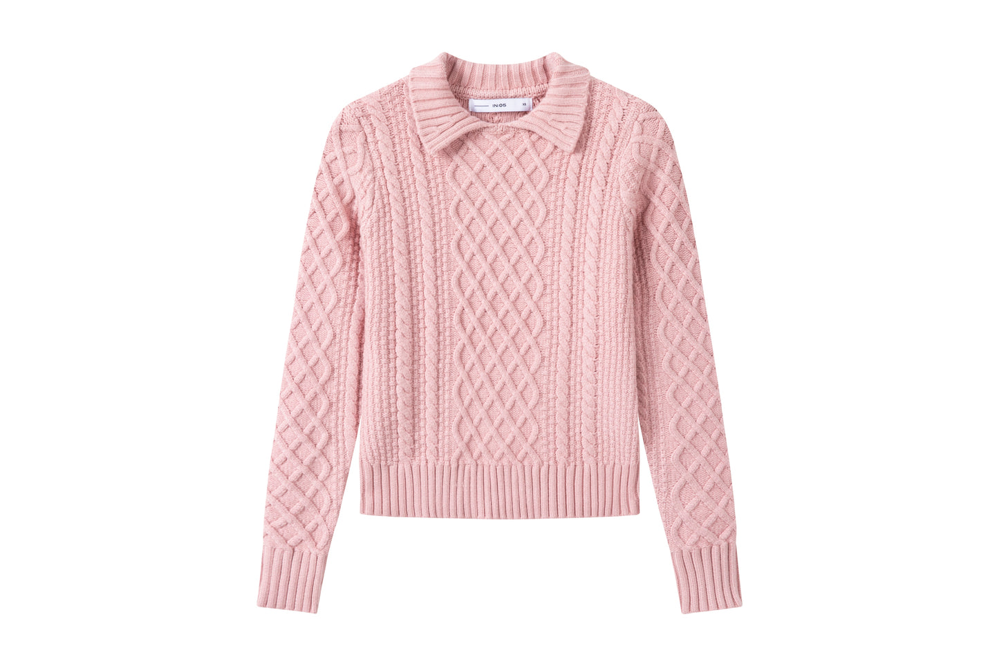 Collar Knit Sweater IN: Mauve Pink