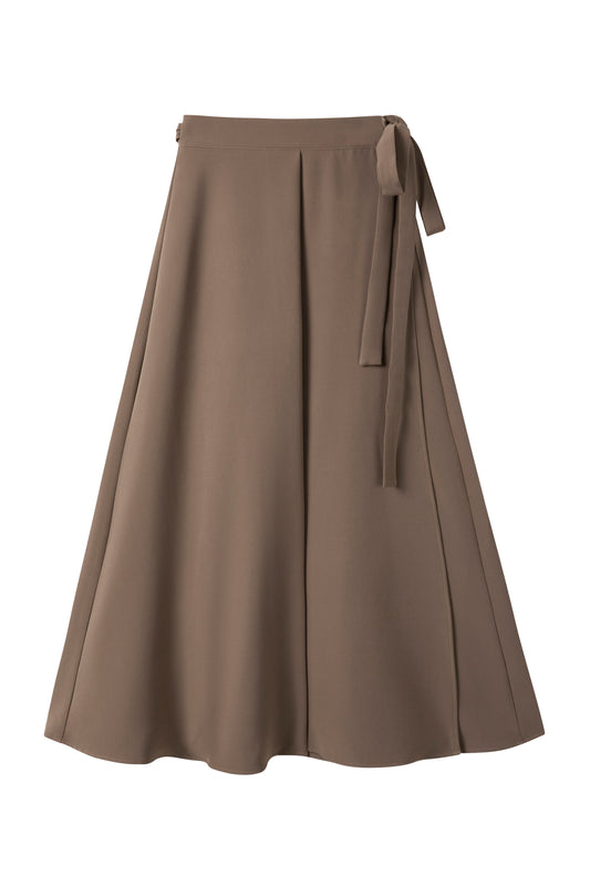 Wrap Skirt IN: Taupe